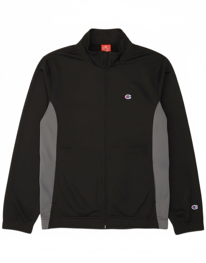 Champion Chaqueta de chándal para hombre XL Poliéster color block negro