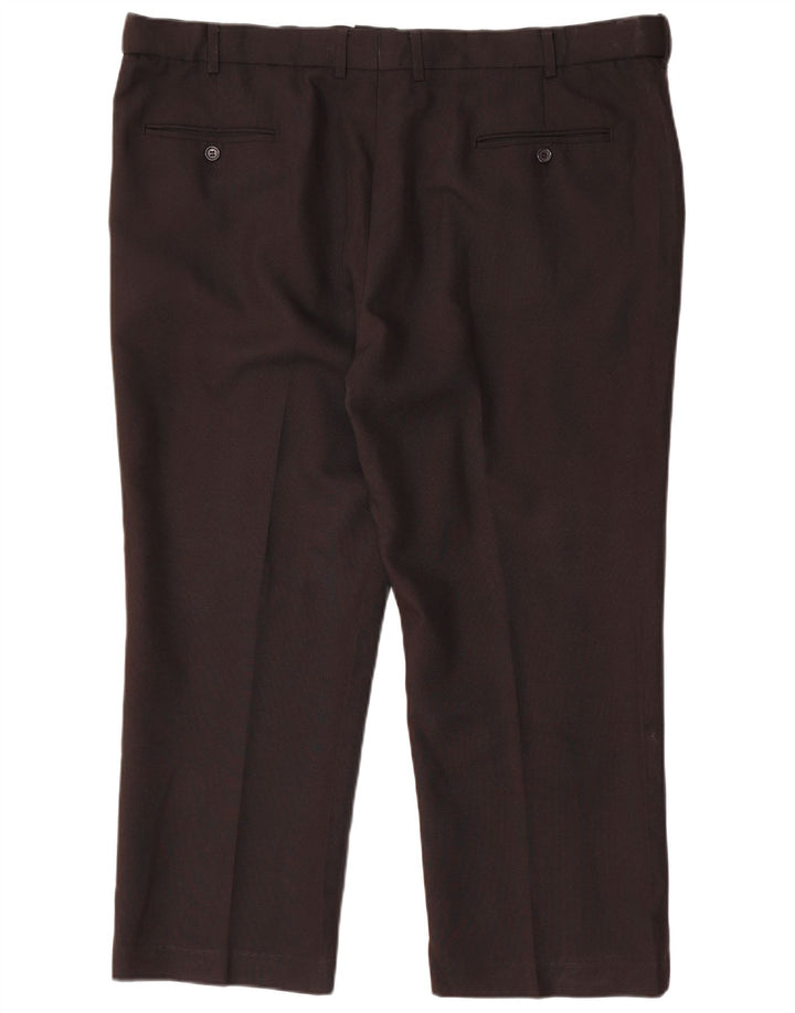 Farah Pantalón chino recto para hombre W42 L26 Poliéster negro