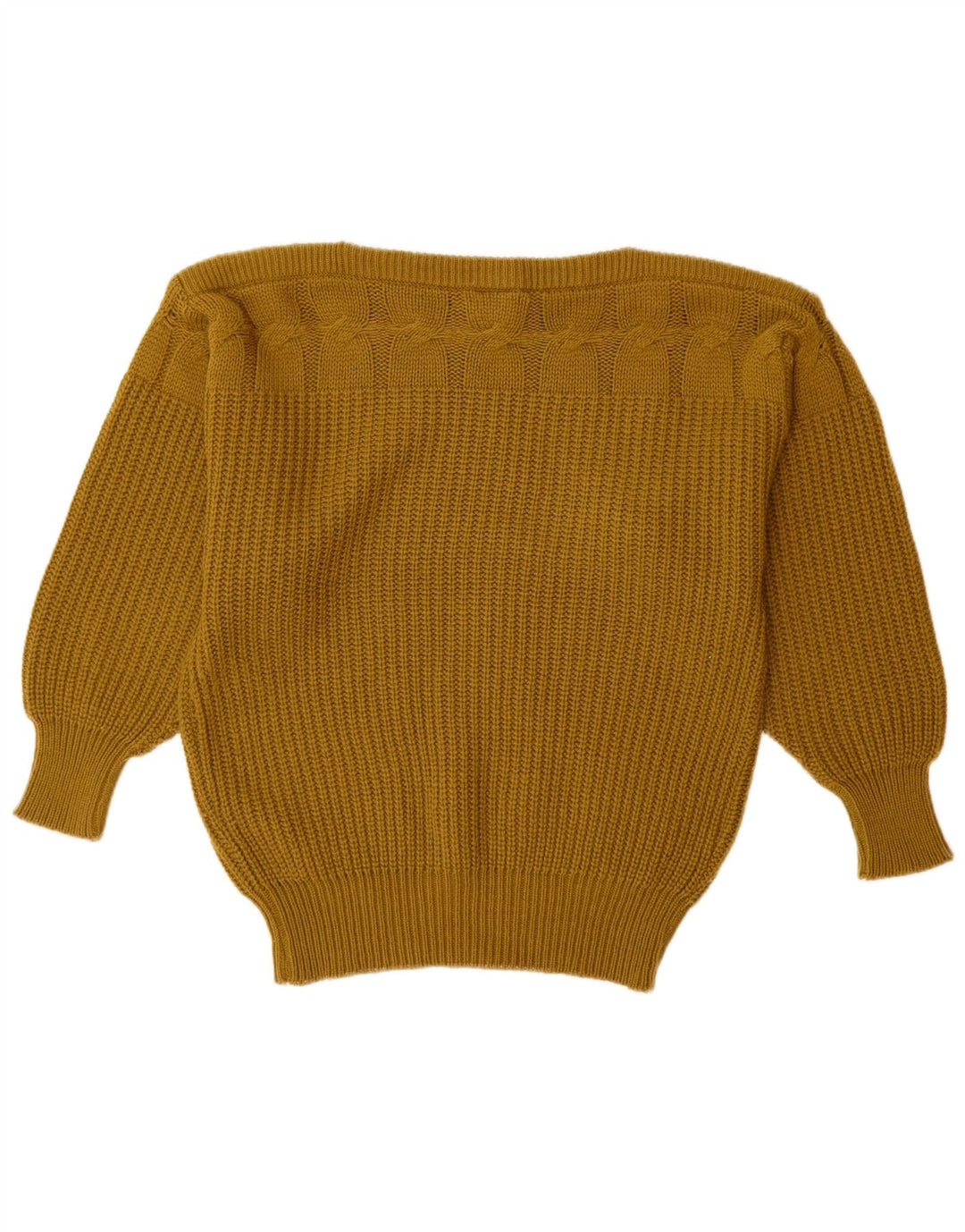 MONDI Jersey extragrande con cuello barco para mujer EU 36 Small Khaki Wool