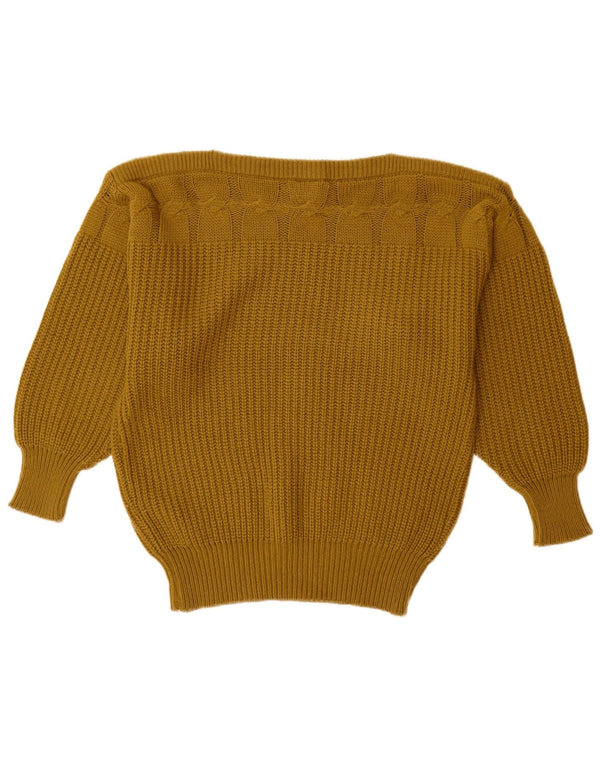 MONDI Jersey extragrande con cuello barco para mujer EU 36 Small Khaki Wool