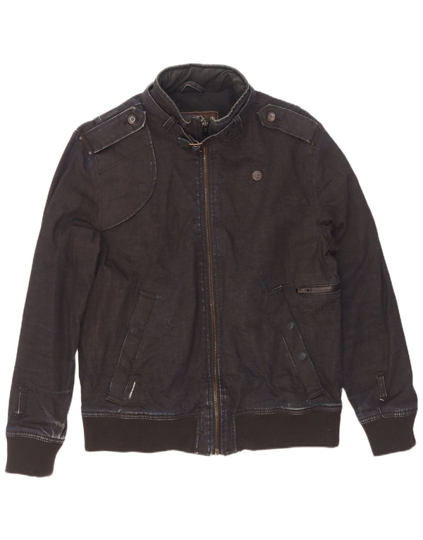 G-Star Chaqueta Bomber Militar para Hombre UK 42 XL Algodón Negro