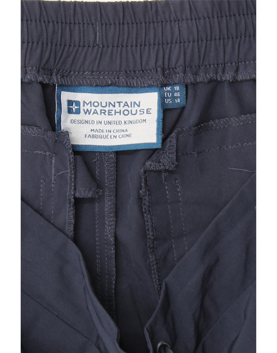 MOUNTAIN WAREHOUSE Womens Tracksuit Trousers UK 18 XL Navy Blue Polyester