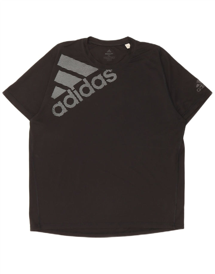 Adidas Mens Climalite Graphic Camiseta Top XL Negro Poliéster