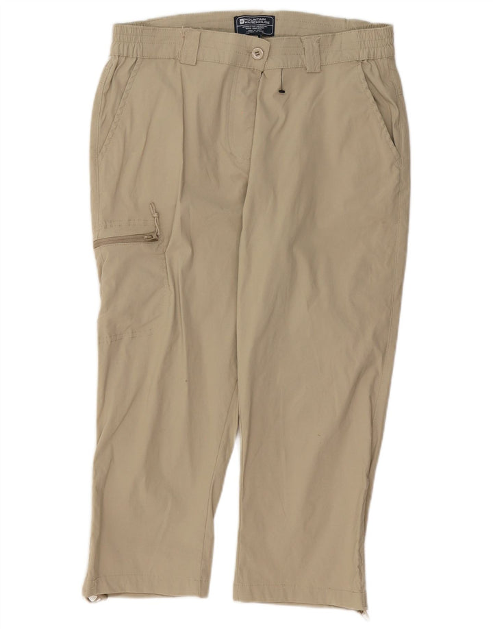 Pantalones capri cargo para mujer de Mountain Warehouse UK 40 Medium W30 L19 Beige