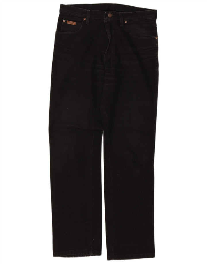 Wrangler Vaqueros Rectos Texas Mujer W33 L32 Algodón Negro