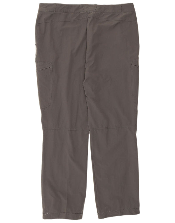 Rohan Pantalones cargo rectos para mujer UK 40 Large W36 L29 Poliamida gris