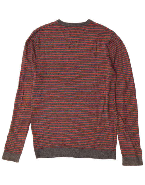 Jack Wills Jersey De Cuello Redondo Para Hombre XS Algodón A Rayas Gris Gris