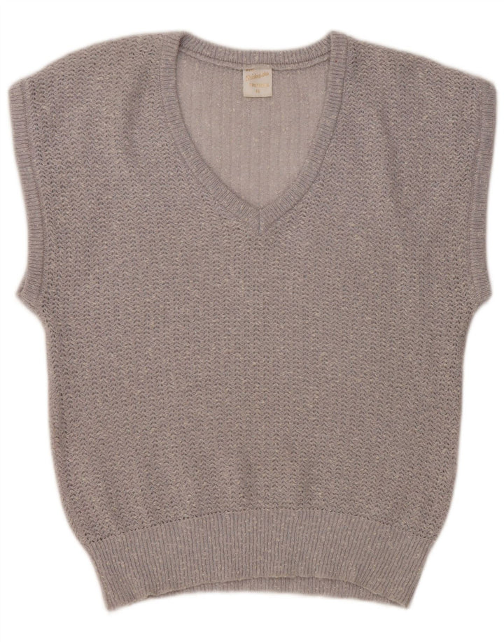 Strickmoden Camiseta sin mangas holgada para mujer EU 40 Medium Silver