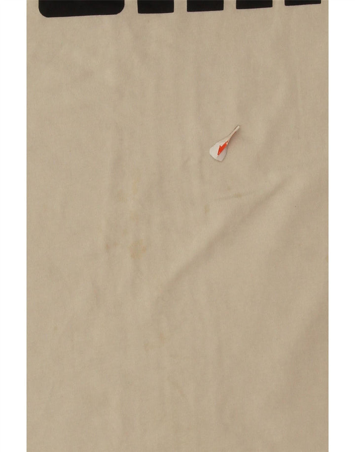 PUMA Womens Graphic T-Shirt Top UK 10 Small Off White Vintage Puma and Second-Hand Puma from Messina Hembry 