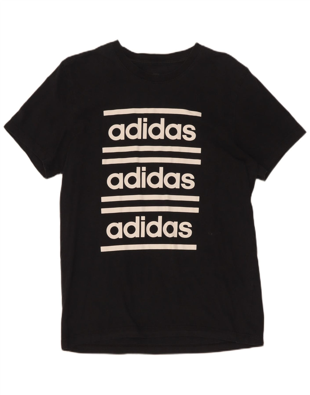 Adidas - Camiseta gráfica para hombre, talla mediana, algodón negro