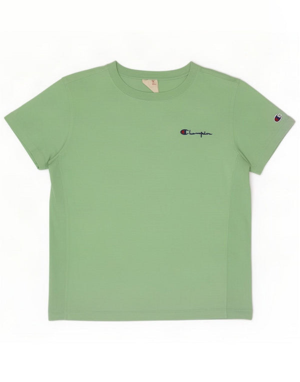 Champion Camiseta para mujer Top UK 44 Algodón verde medio