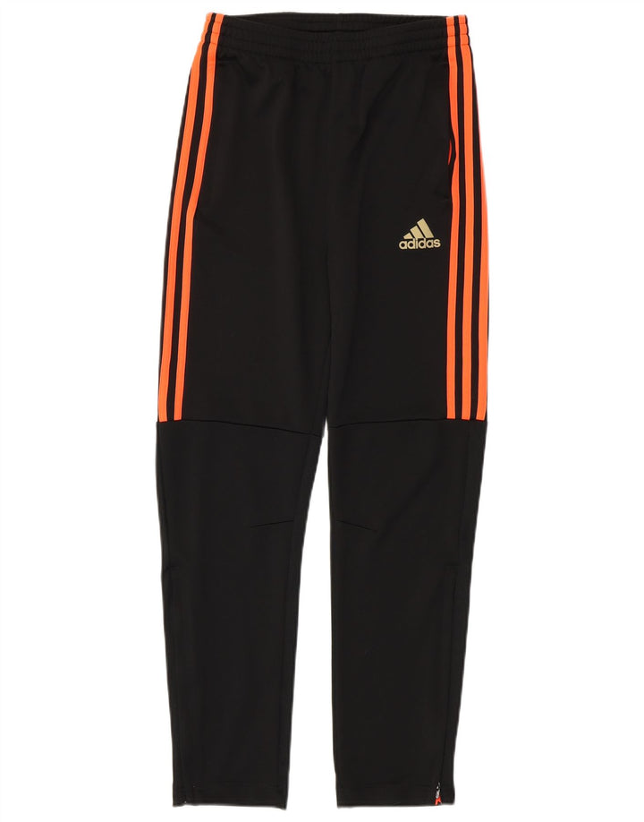 ADIDAS Chicos Climalite Chándal Pantalones 13-14 Años Grande Negro Poliéster
