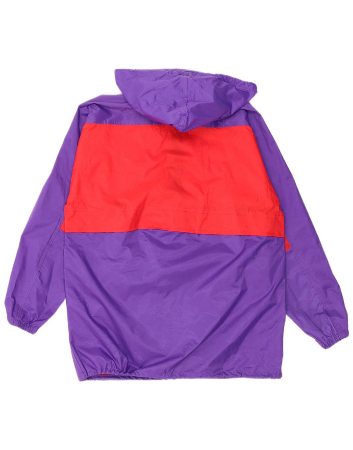 PUMA Chaqueta impermeable extragrande con capucha para hombre UK 36 Small Púrpura Colorblock