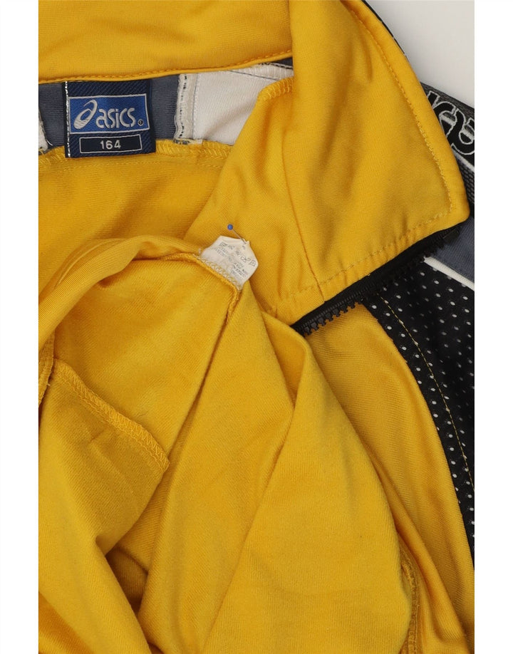 Asics - Chaqueta de chándal gráfica para niños, 13-14 años, color amarillo