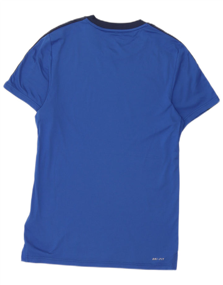 Camiseta Nike Dri Fit para hombre XS Azul Colorblock Poliéster