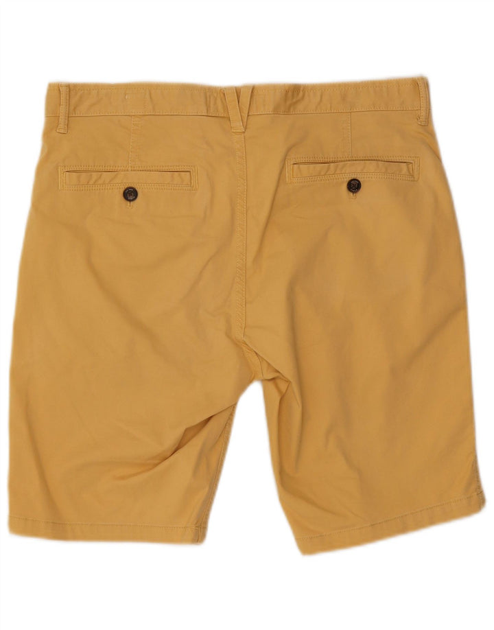Pantalones cortos chinos para hombre Fat Face W34 Algodón amarillo grande