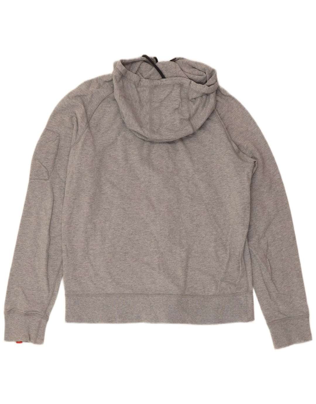 NIKE Sudadera con capucha y cremallera para mujer UK 12 Algodón gris medio