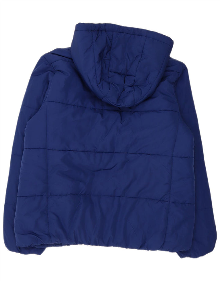Marks & Spencer Chaqueta acolchada con capucha para mujer UK 46 Grande Poliéster azul marino