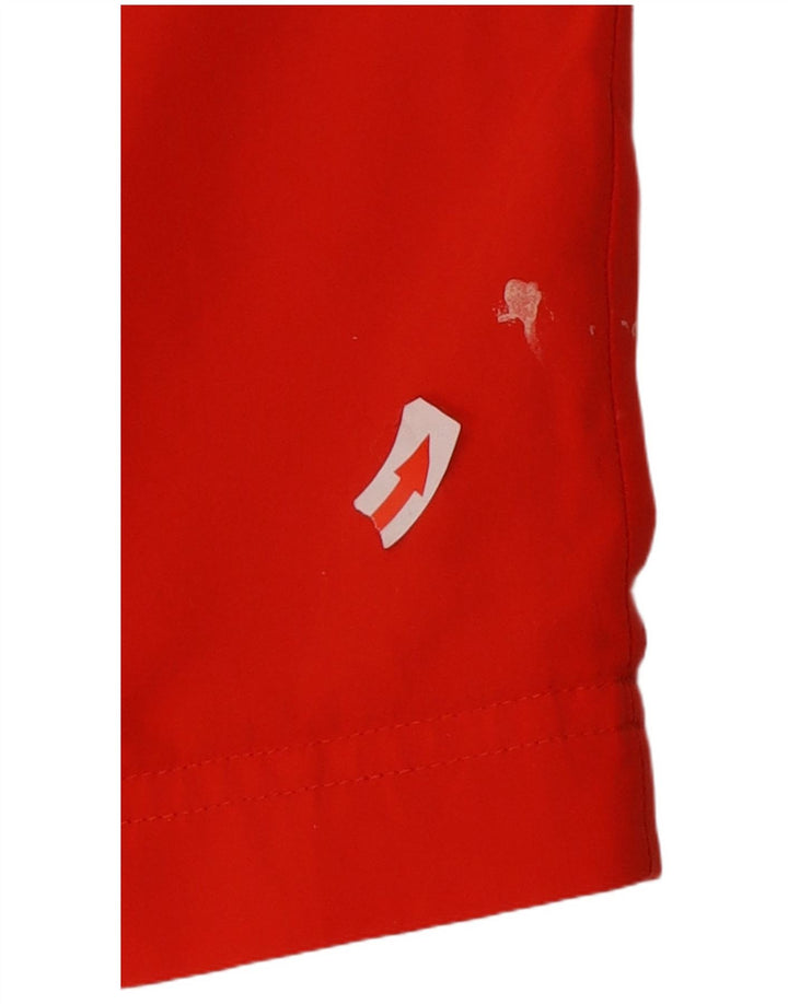 Puma Pantalones cortos deportivos con gráficos para hombre, talla pequeña, rojo