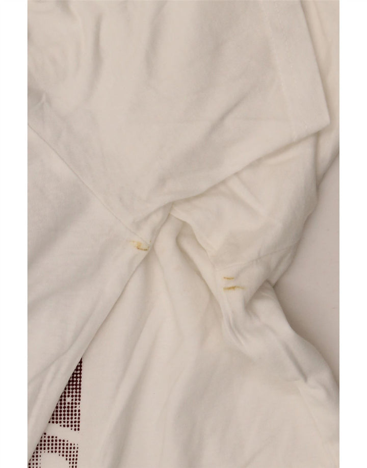 CARRERA Camiseta gráfica para hombre Top grande blanco