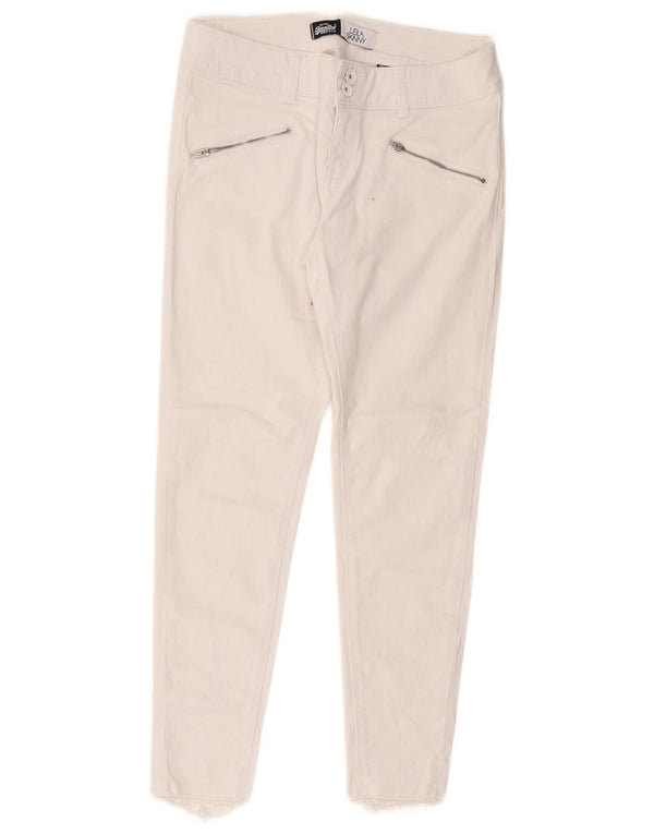 Vaqueros Superdry Mujer Leila Crop Skinny W28 L25 Algodón Blanco