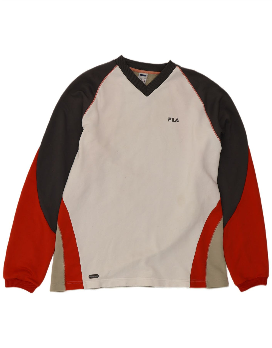 FILA Hombre Sudadera Jumper XL Multicolor Colorblock Poliéster
