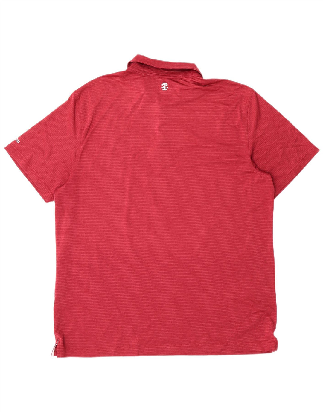 Izod Polo de golf para hombre Poliéster a rayas rojas grandes