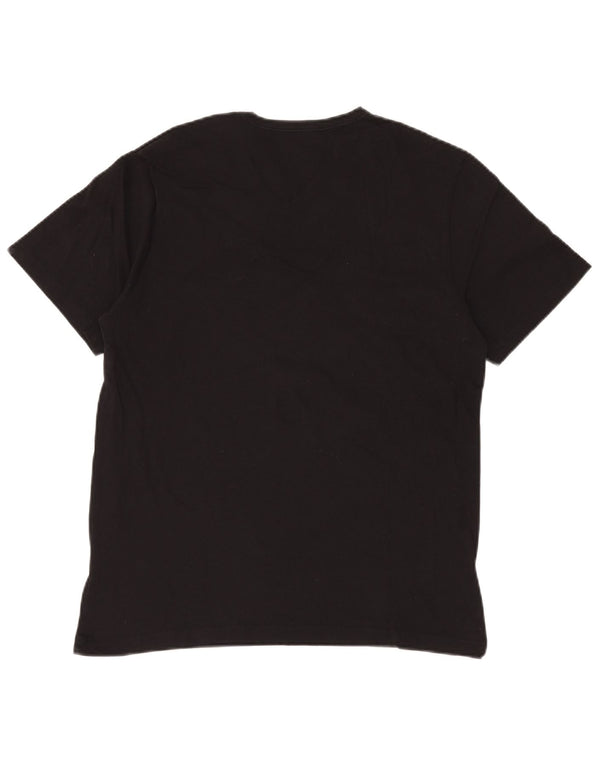 HUGO BOSS Camiseta para mujer Top UK 46 Large Black Cotton