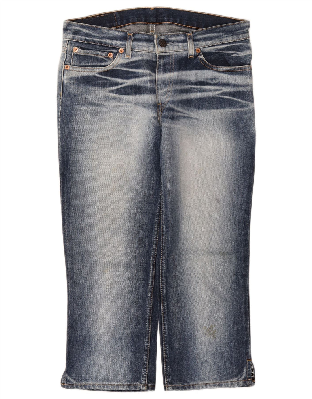 Levi's Capri Jeans Mujer W30 L22 Algodón Azul