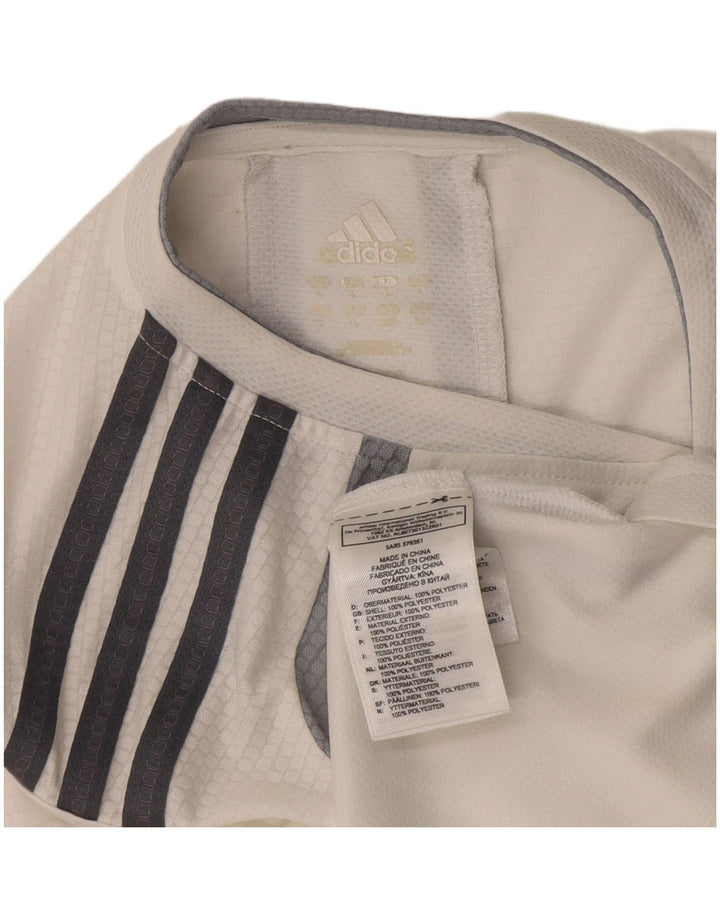 Adidas Mens Climalite Vest Top Grande Blanco Colorblock Poliéster
