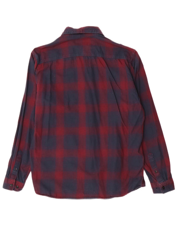Jack & Jones Hombre Camisa De Franela Grande Algodón A Cuadros Azul Marino