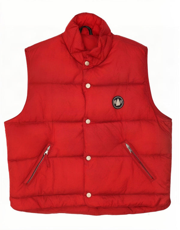Murphy & Nye Chaleco acolchado para hombre UK 38 Medium Red Check