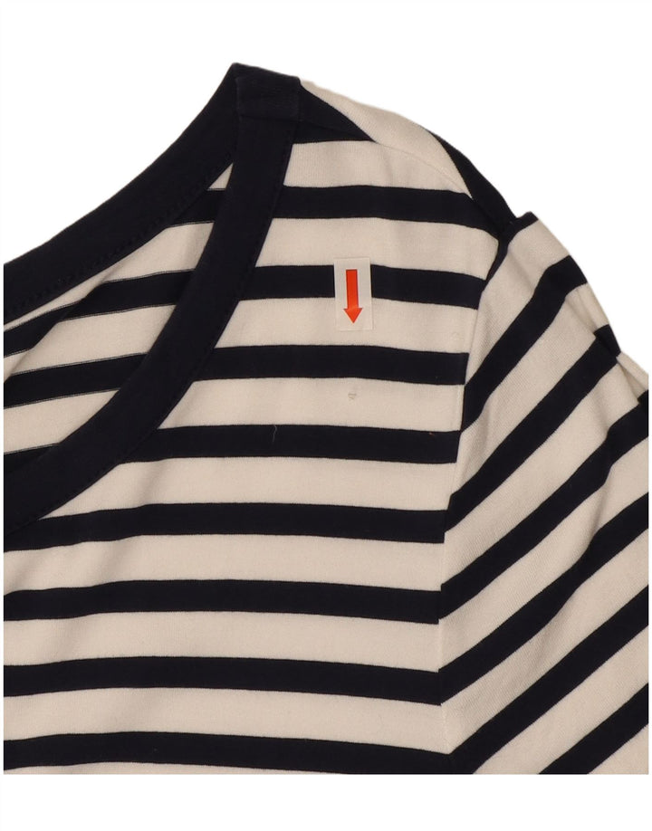 Marks & Spencer Vestido tubo para mujer UK 40 Medio Viscosa a rayas azul marino