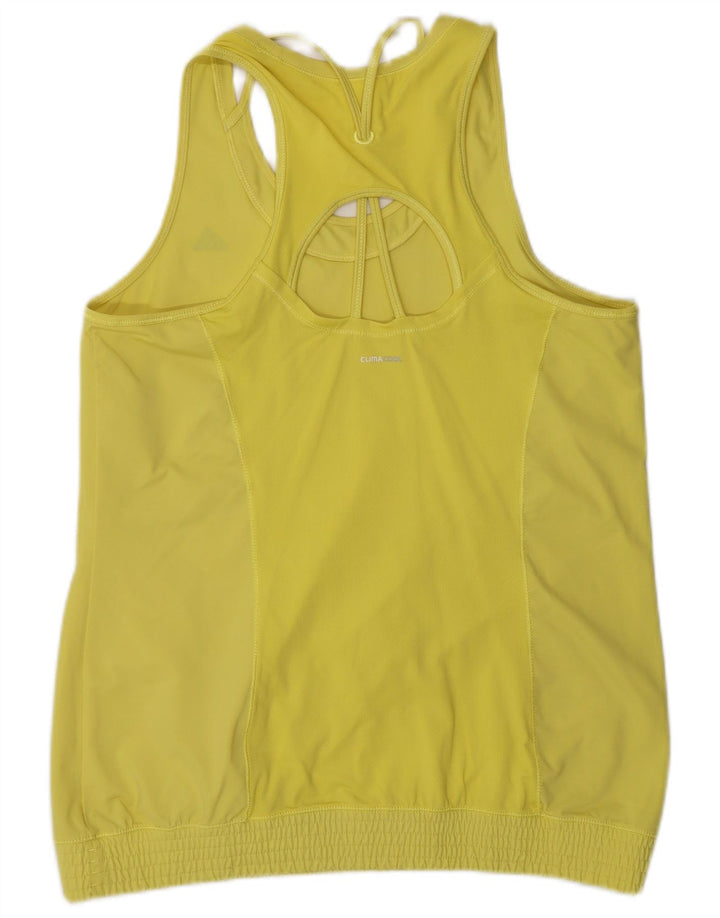 Adidas Mujer Climacool Chaleco Top UK 16/18 Grande Amarillo Poliamida