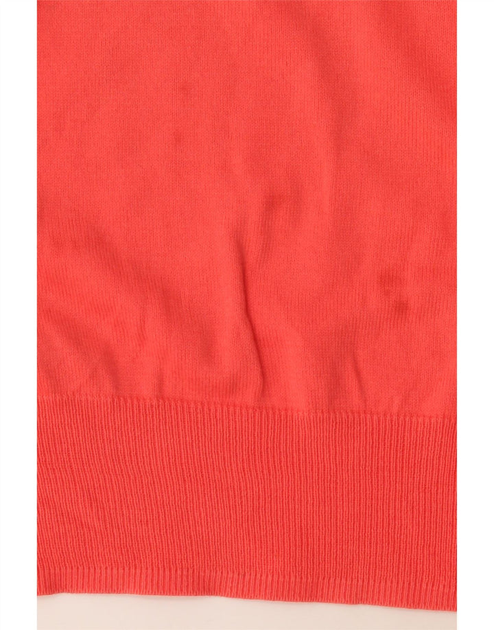 Zara Hombre Jersey Cuello Redondo Jersey Algodón Rojo Medio
