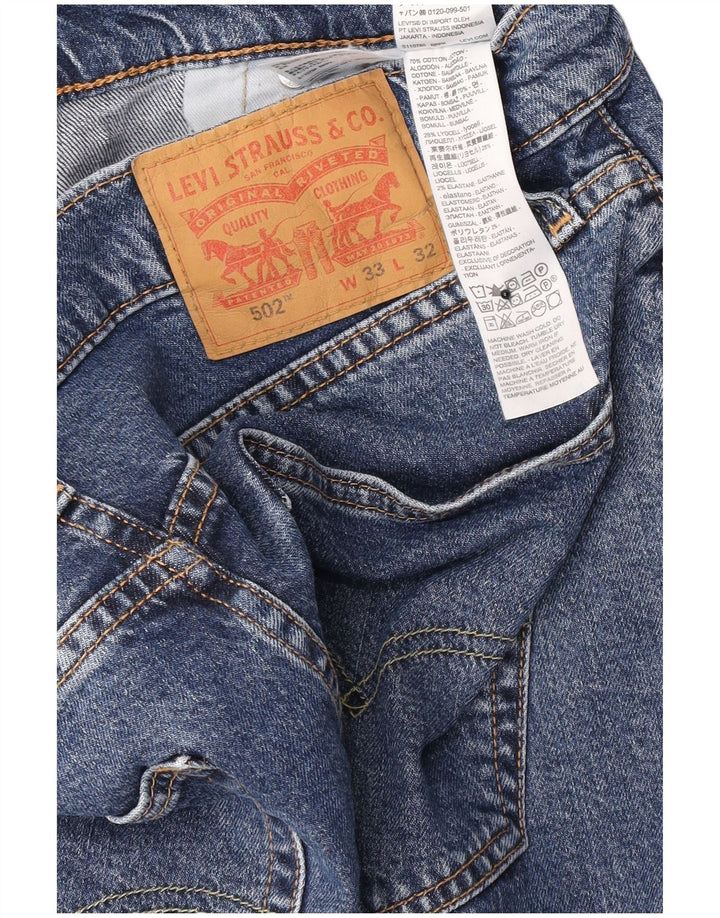 Vaqueros Levi's 502 Tapered para hombre W33 L29 Algodón azul