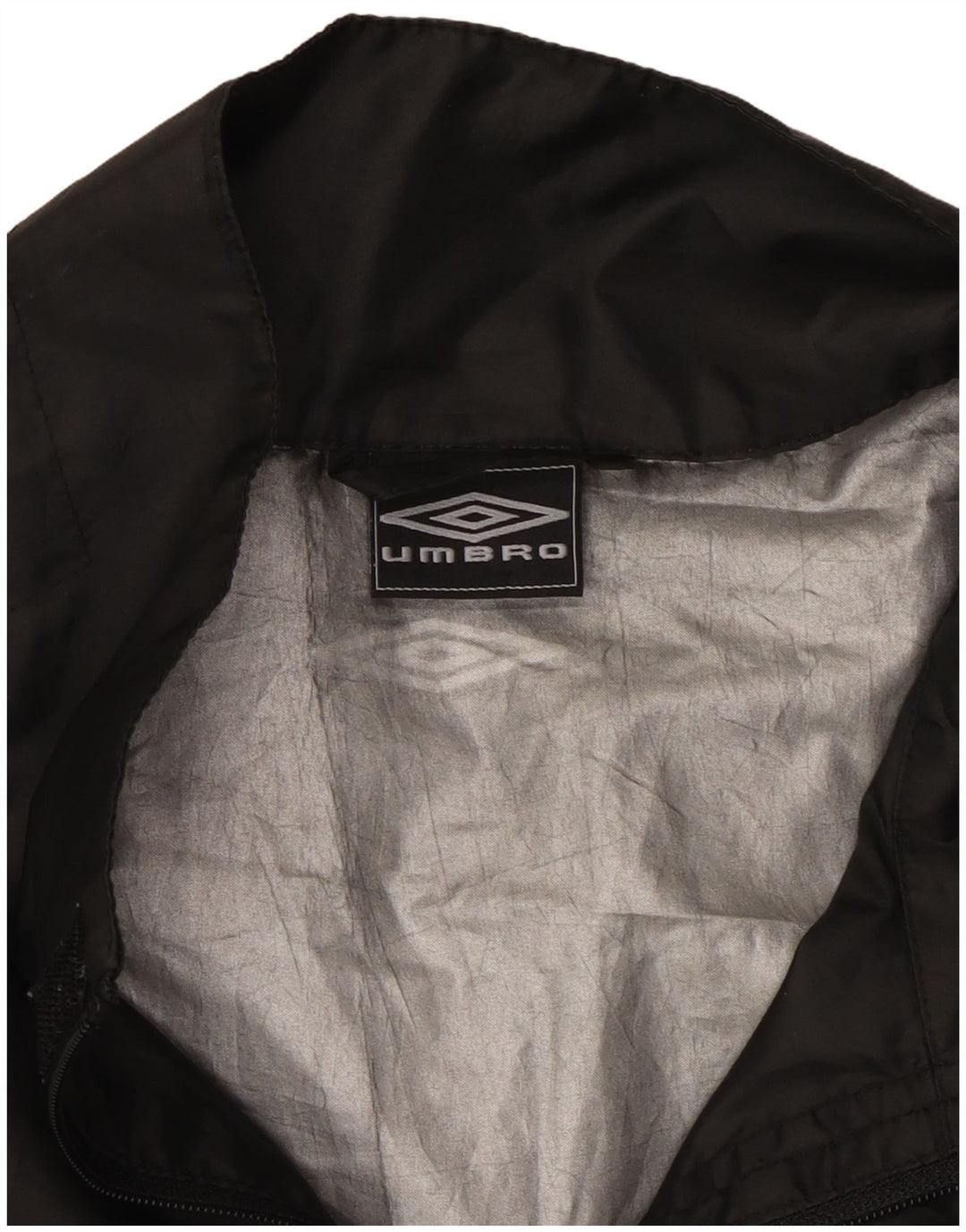 Umbro Chaqueta impermeable con capucha gráfica para hombre UK 38 Mediano Negro Poliéster