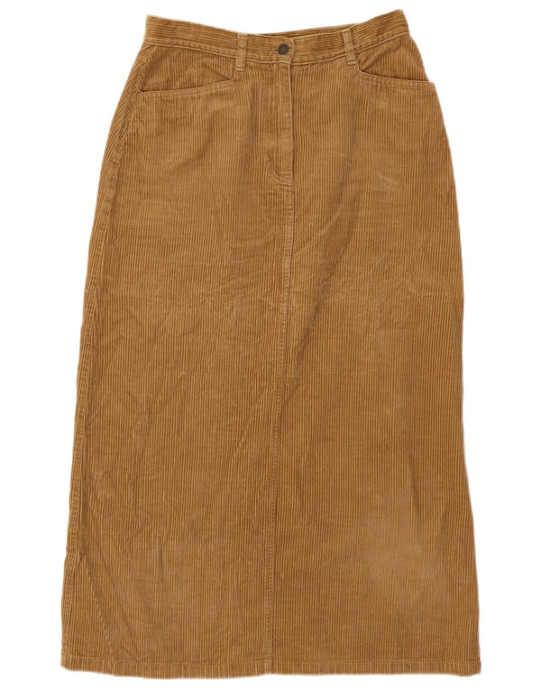 Hess Natur Falda de pana de cintura alta para mujer EU 38 Medium W28 Beige