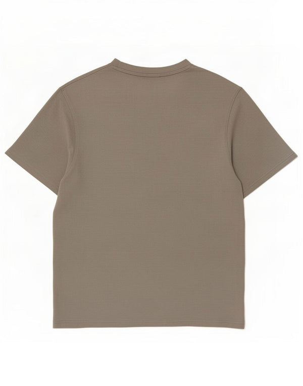 Zara Camiseta Hombre Top Small Gris Algodón