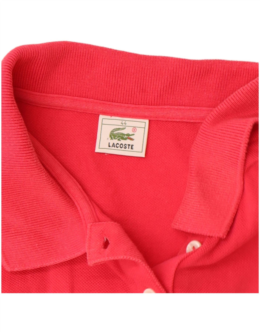 LACOSTE Polo sin mangas para mujer Talla 44 Algodón rosa grande