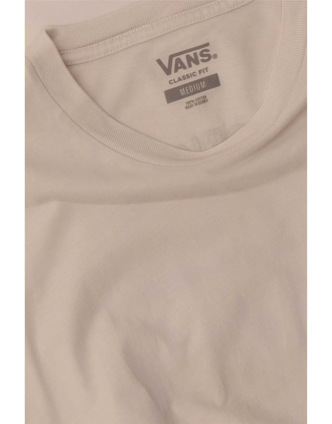 Vans Camiseta con gráfico de ajuste clásico para hombre Top mediano de algodón blanco