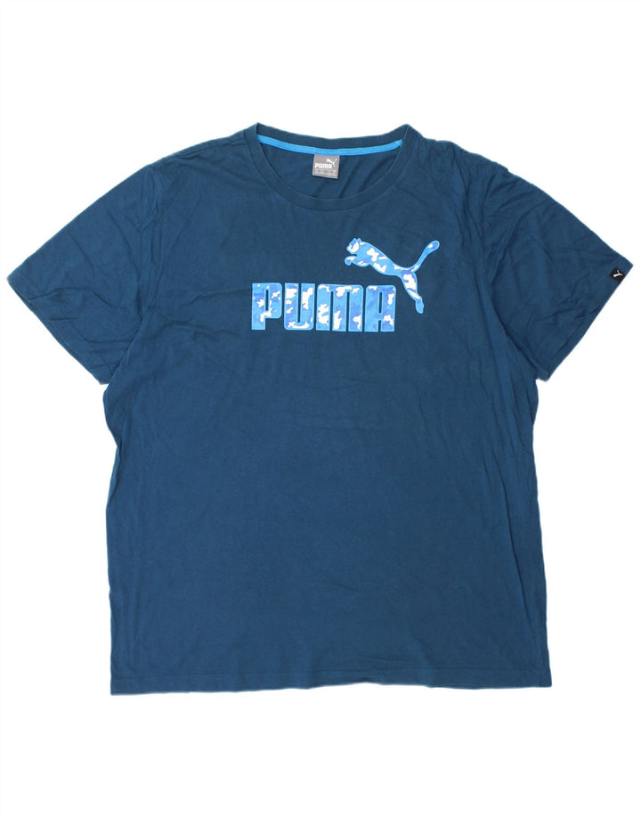 PUMA Camiseta gráfica para hombre Top 2XL Azul marino