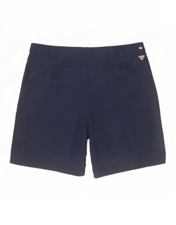 Columbia Shorts Cargo Mujer Medium W32 Nylon Azul Marino