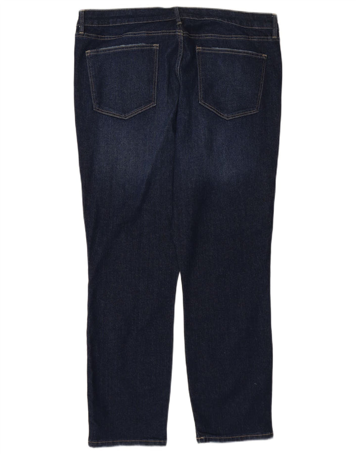 TOMMY HILFIGER Vaqueros rectos de talle alto para mujer US 16 2XL W38 L28 Azul marino