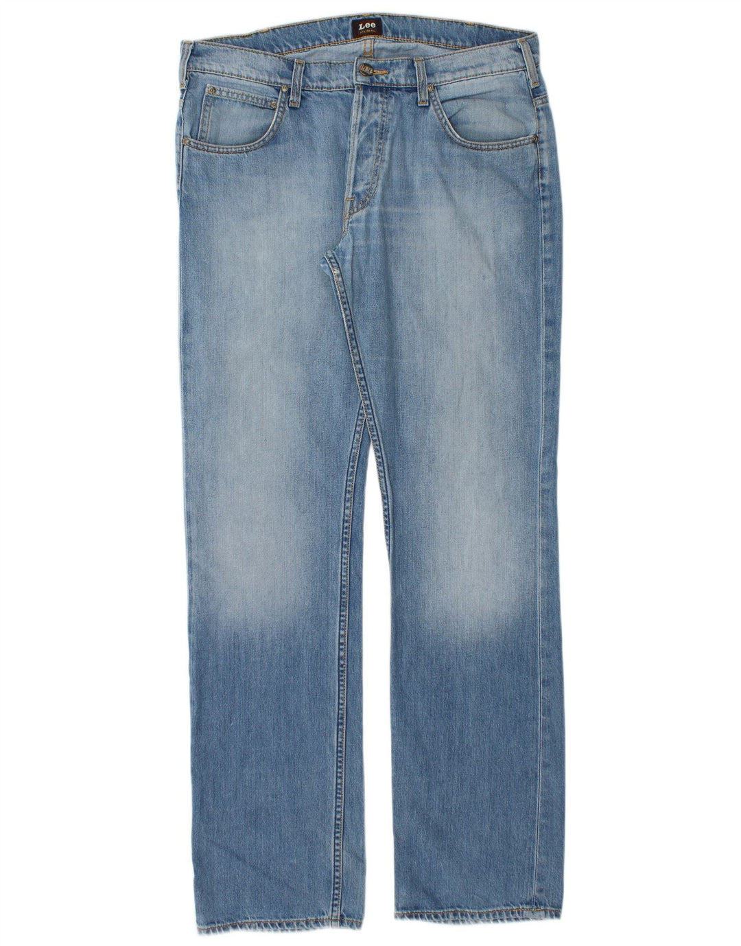 Lee Vaqueros Rectos Knox para Hombre W34 L34 Algodón Azul