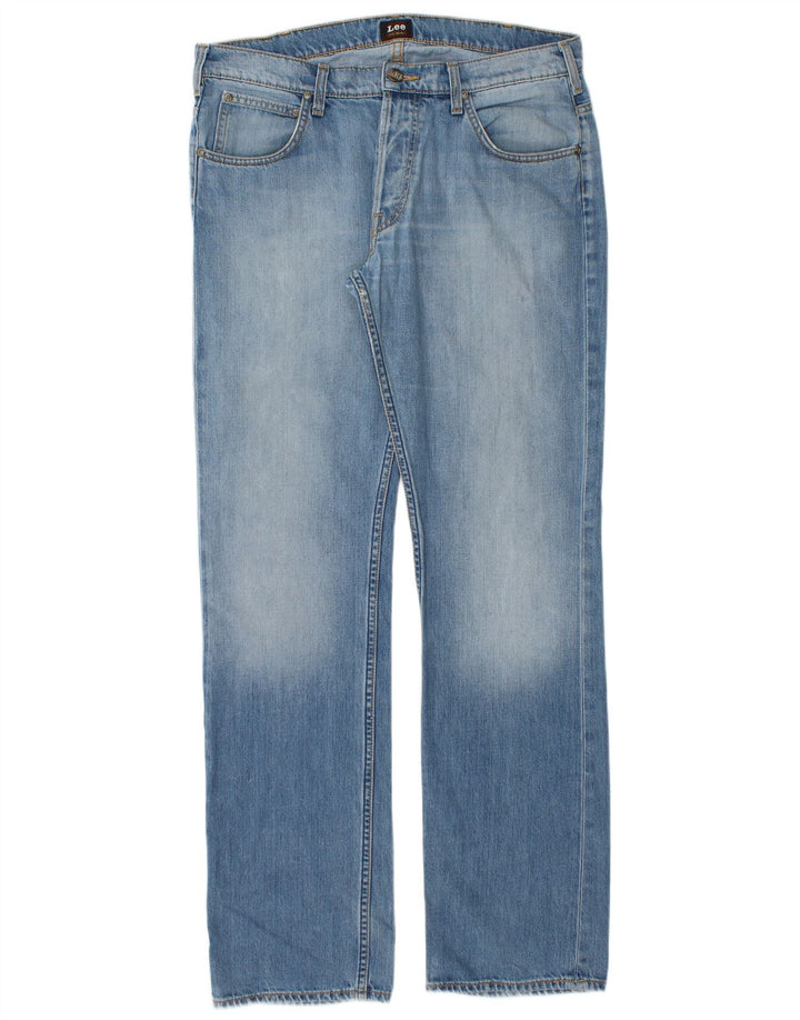 Lee Vaqueros Rectos Knox para Hombre W34 L34 Algodón Azul