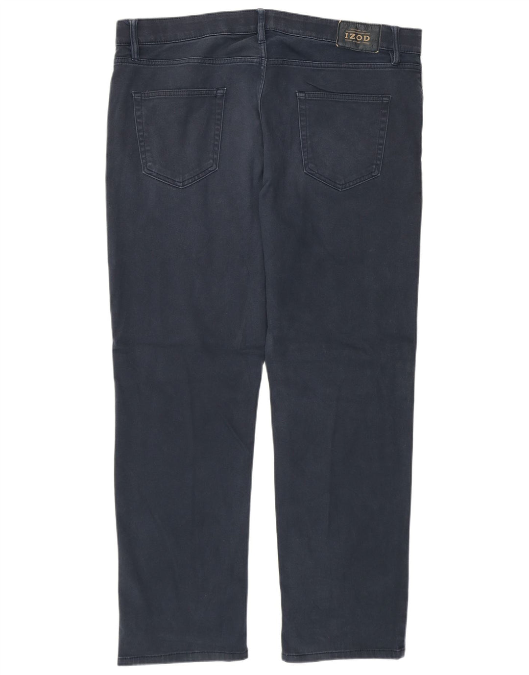 Izod Pantalones casuales de corte regular para hombre W38 L29 Azul marino