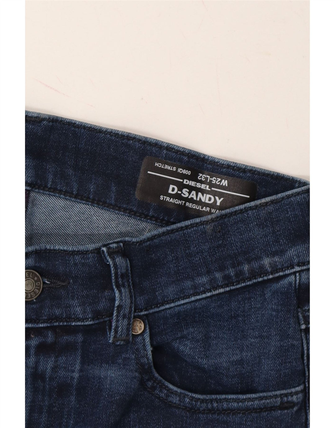 DIESEL Womens Sandy Regular Straight Jeans W25 L32 Blue Cotton Vintage Diesel and Second-Hand Diesel from Messina Hembry 