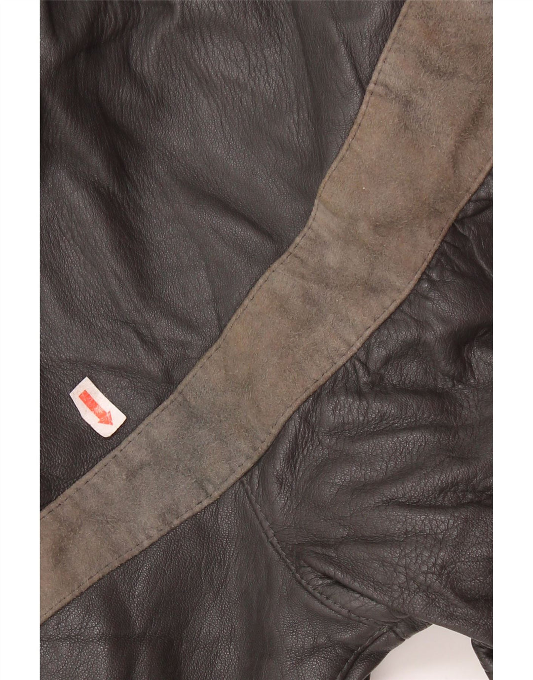 Chaqueta Mujer Lavorazione Artigiana IT 44 Cuero Colorblock Gris Medio