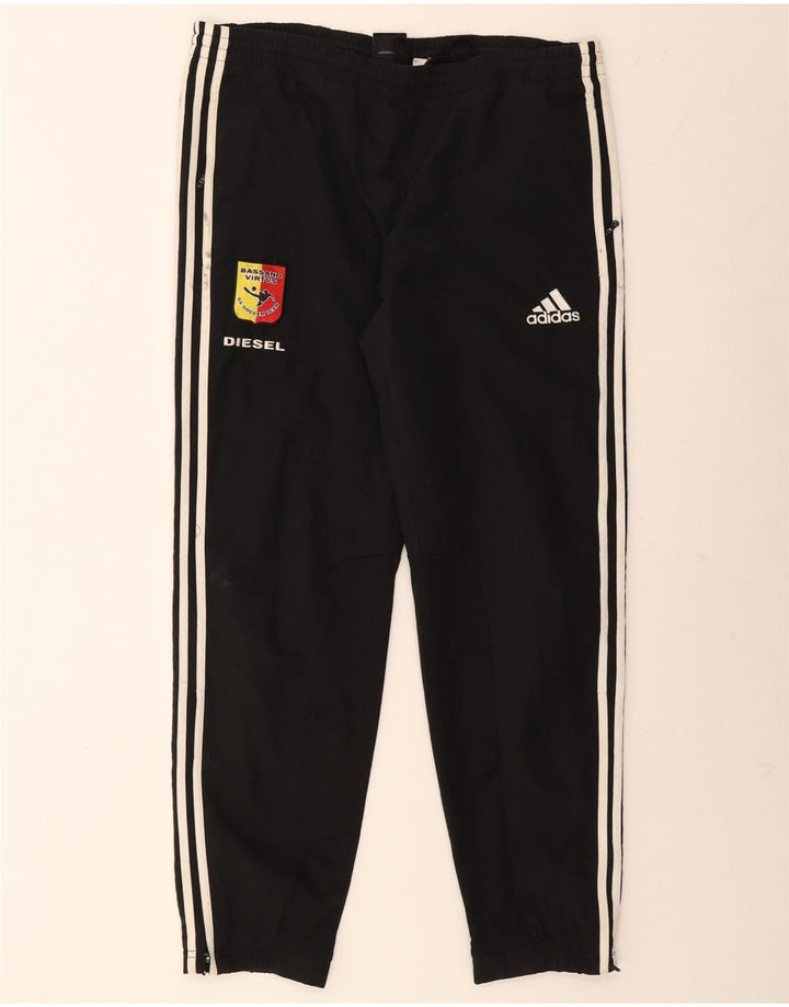Adidas Pantalones de chándal para hombre Joggers UK 38/40 Medium Negro Poliéster